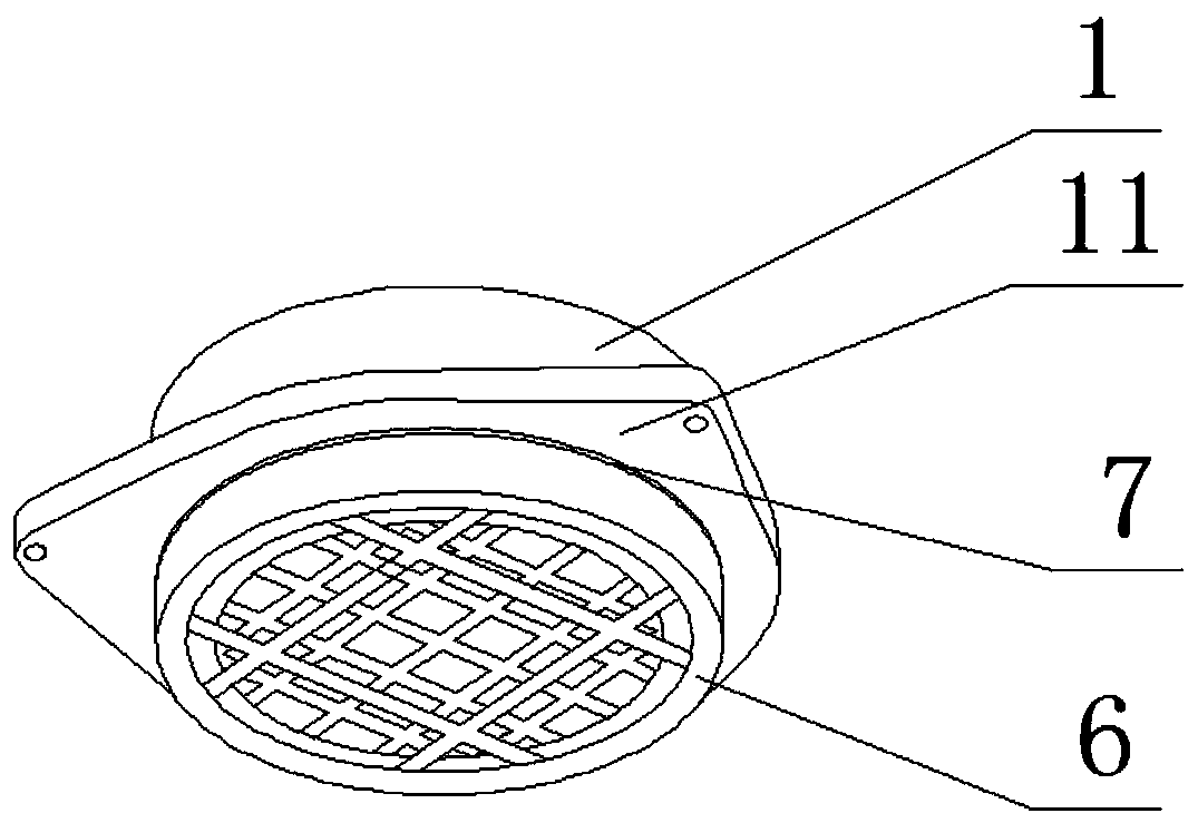 Automobile lamp rear cover for quickly filtering fog, automobile lamp assembly and automobile