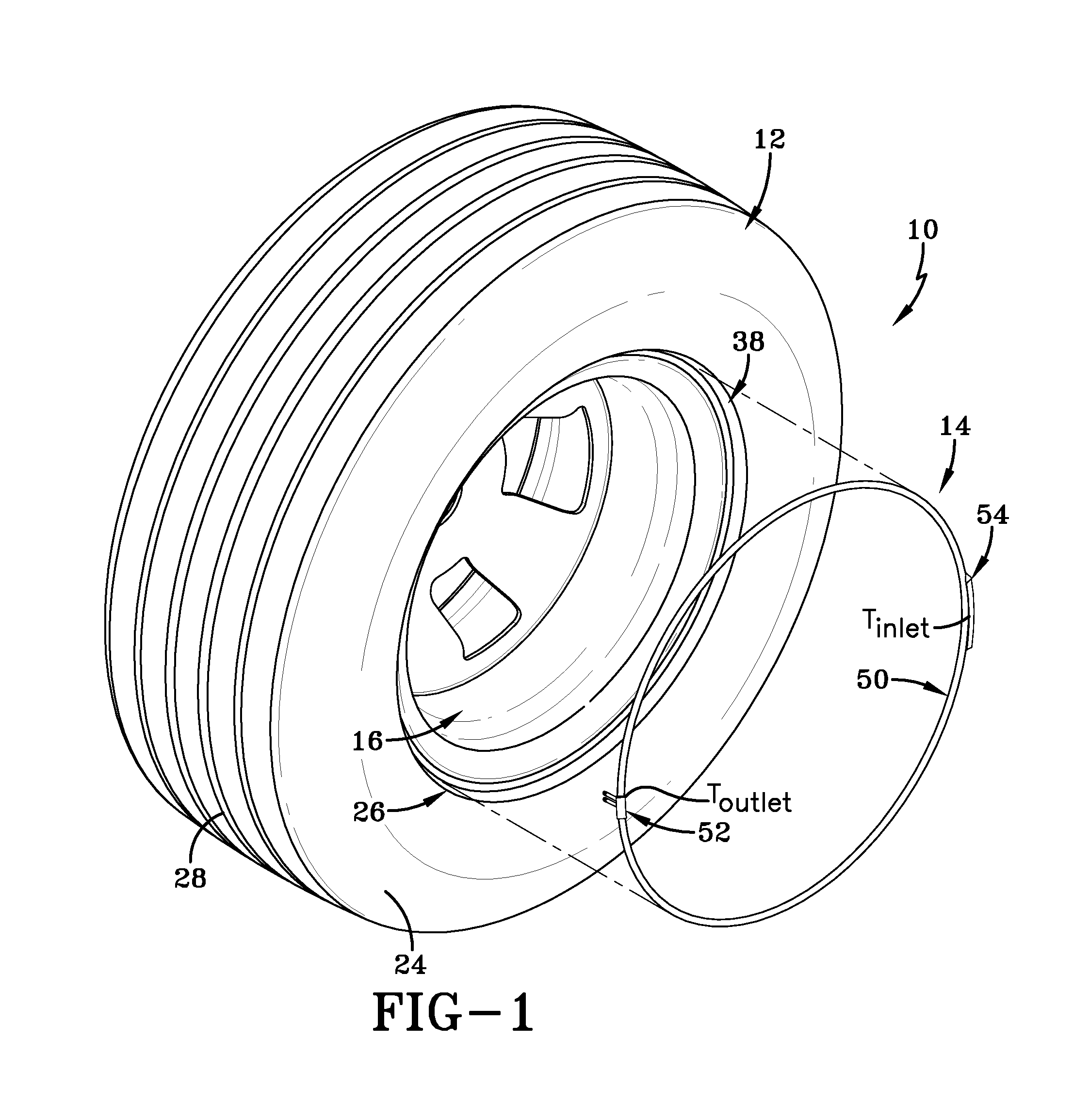 Method of manufacturing a self-inflating tire