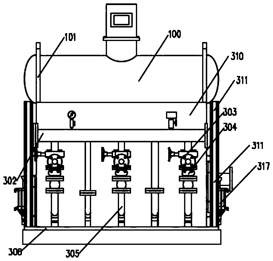 Box type non-negative-pressure automatic-switching variable-frequency water supply system