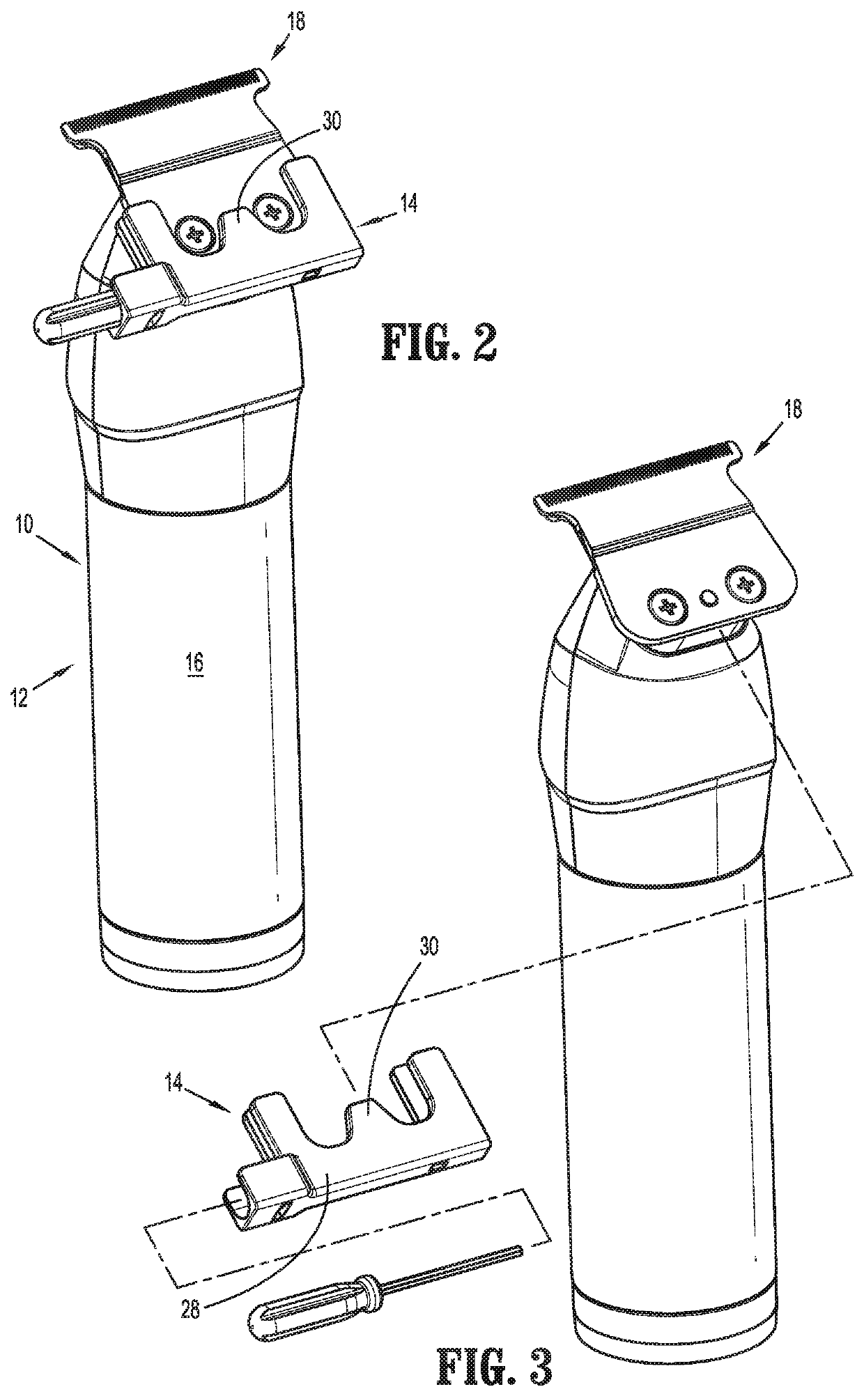 Hair cutter blade gap adjustment system