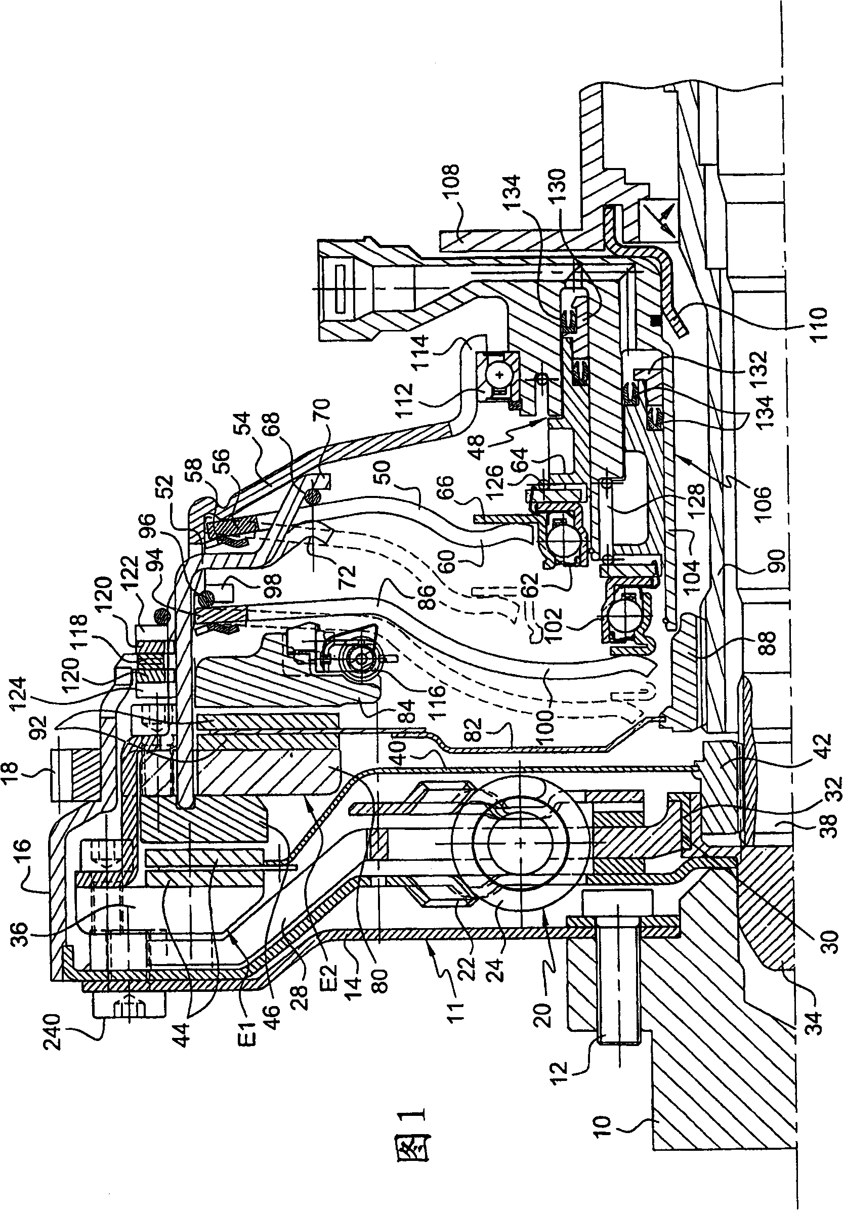 Torque transmission device for a motor vehicle