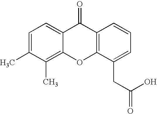 Anti-cancer composition comprising DMXAA or related compound