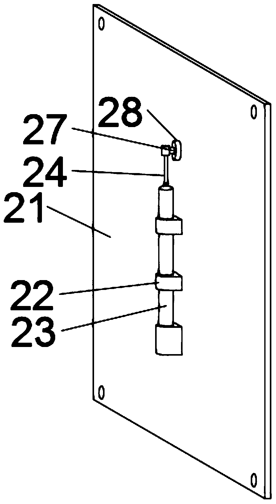 Power distribution cabinet with internal protection device