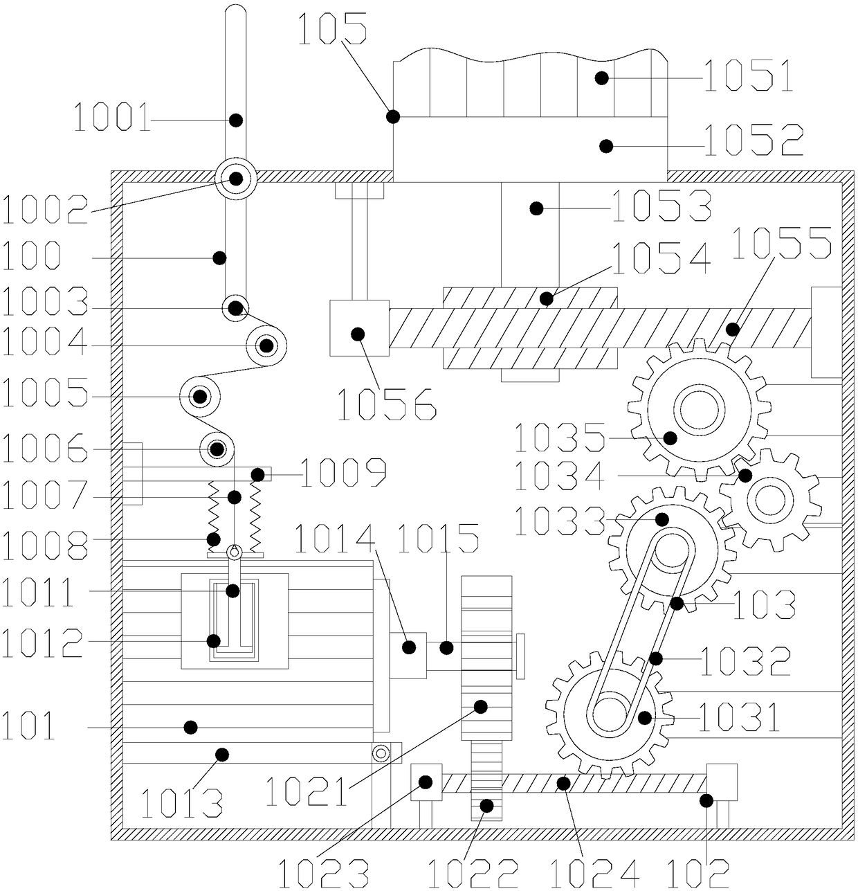 Output collection device for printing paper production equipment