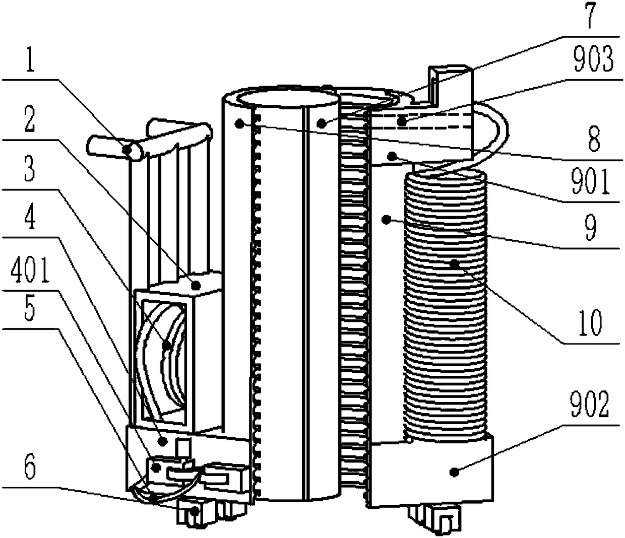 Vehicle for winding straw rope on tree