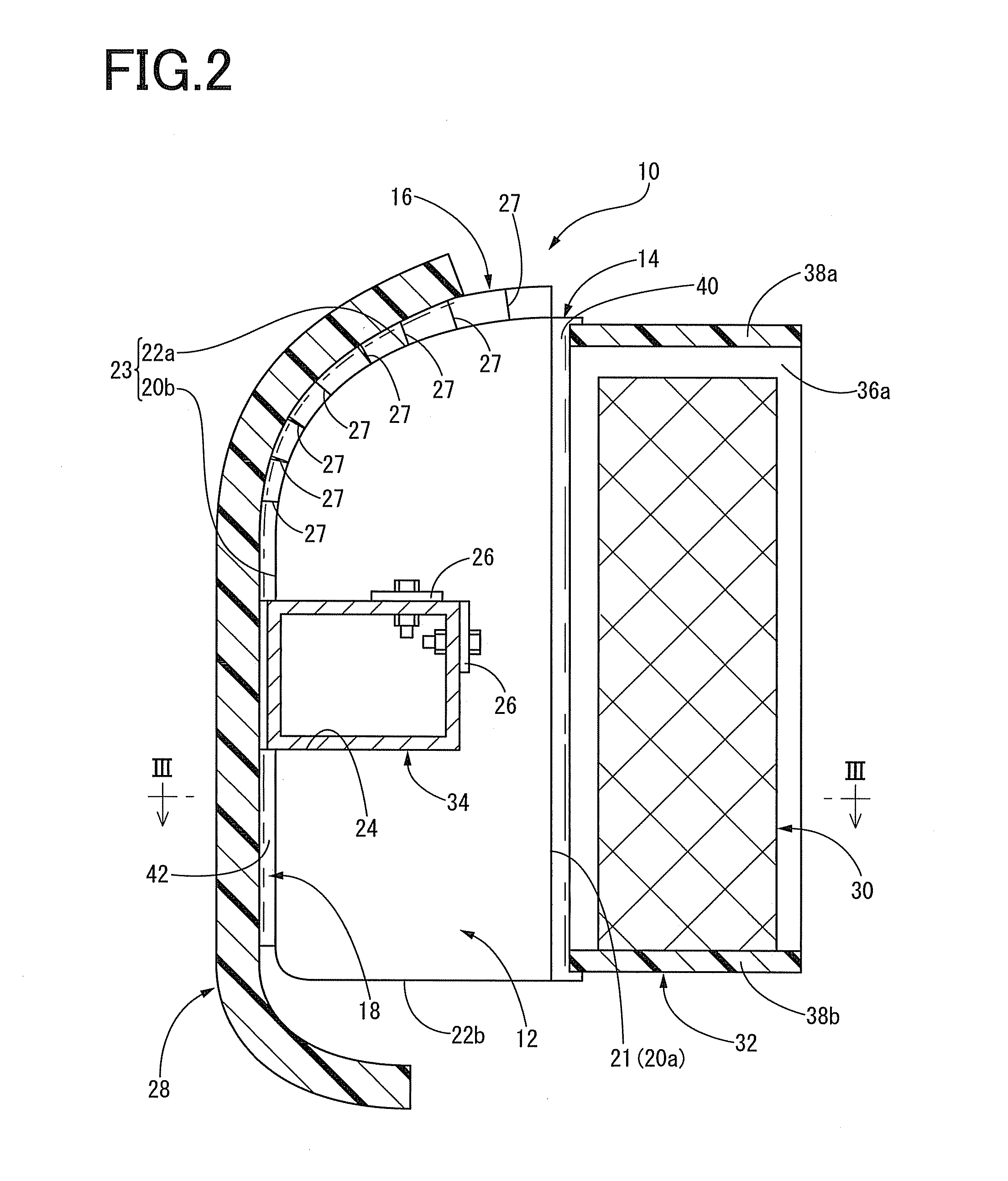 Air guide plate for automobile and sealing structure