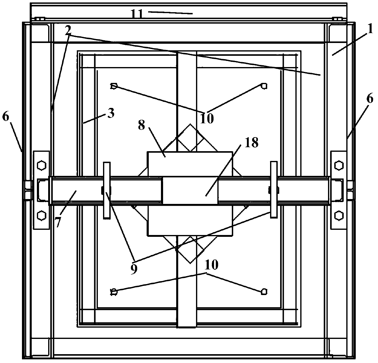 Lateral displacement type multifunctional model tank experiment system