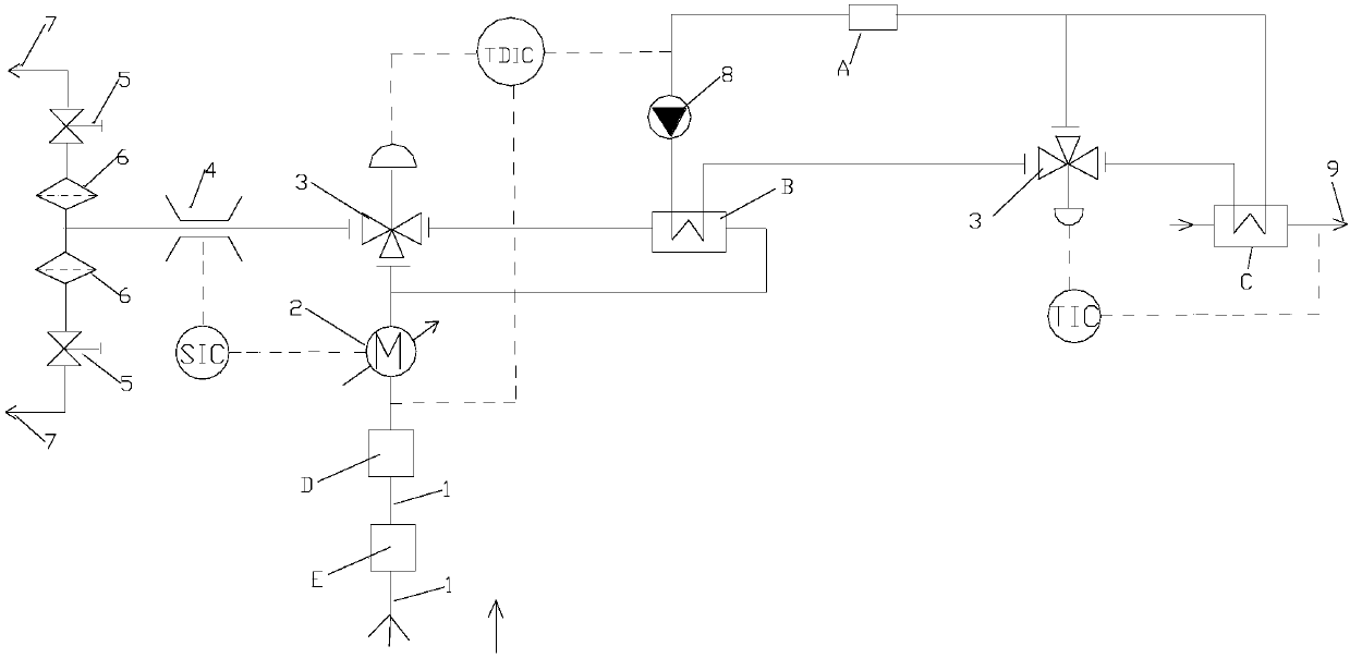 Aging treatment heat recovery device