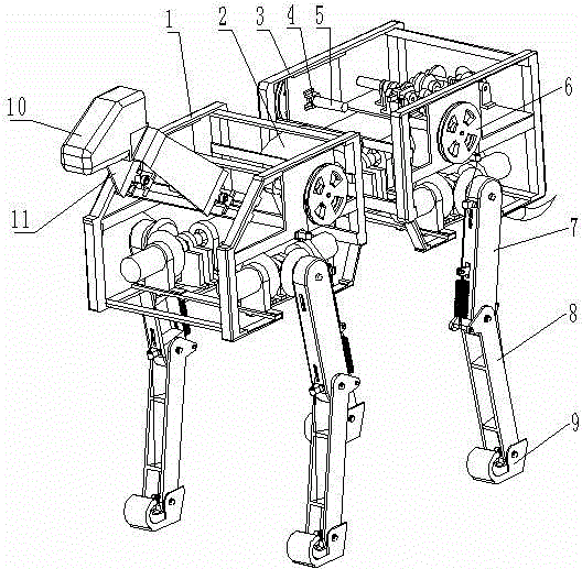 Bionic robot dog with flexible structure