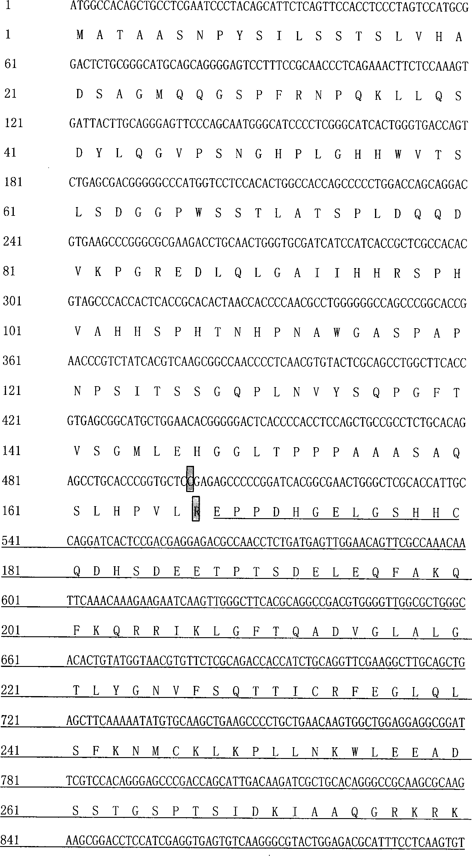 Reagent case for detecting POU3F4 gene 499C&gt;T mutation