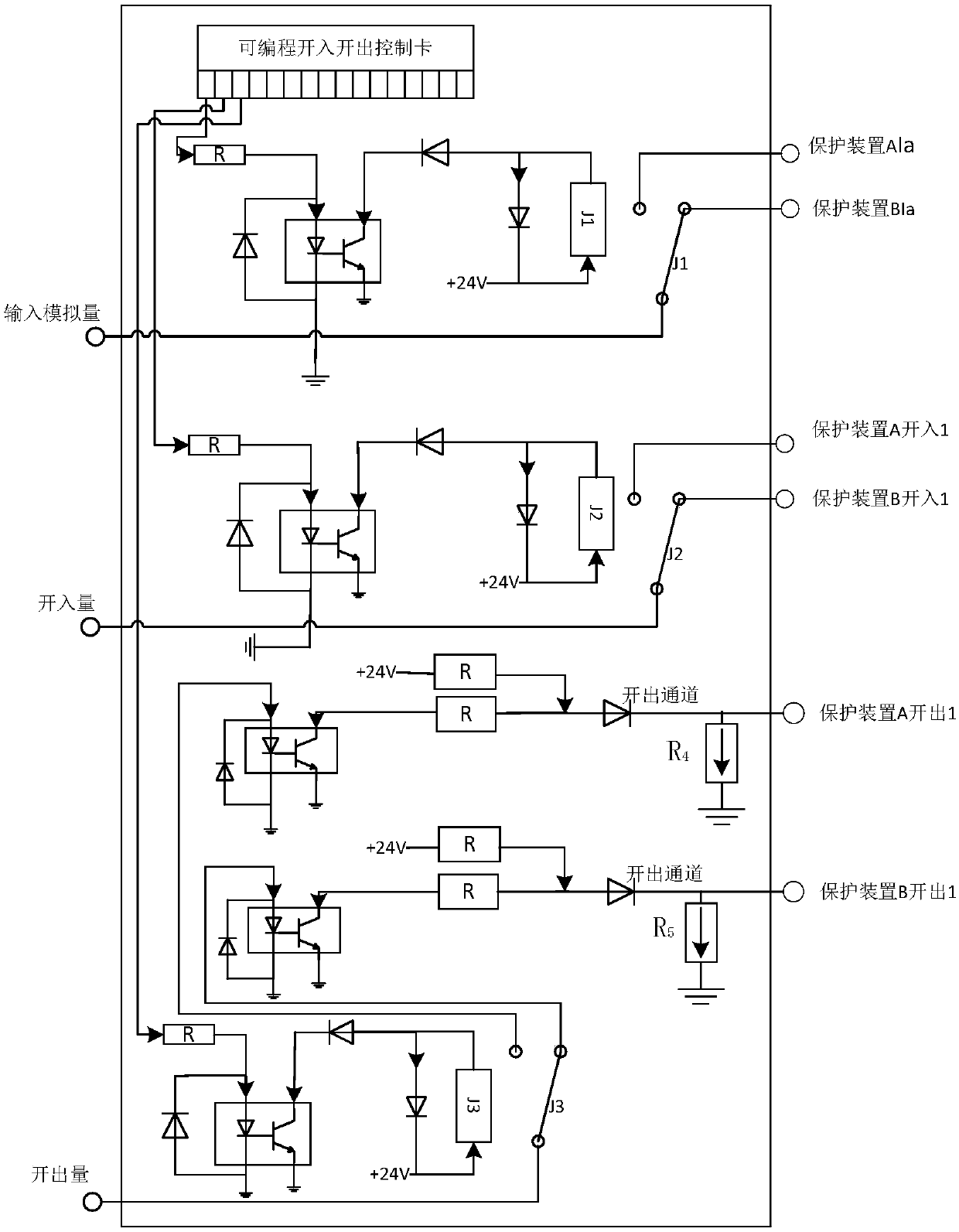 Automatic programmable wiring device for protecting simulation test