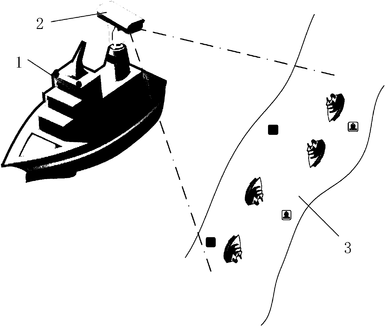 Time sequence image-based ship mark collision automatic detection apparatus and method