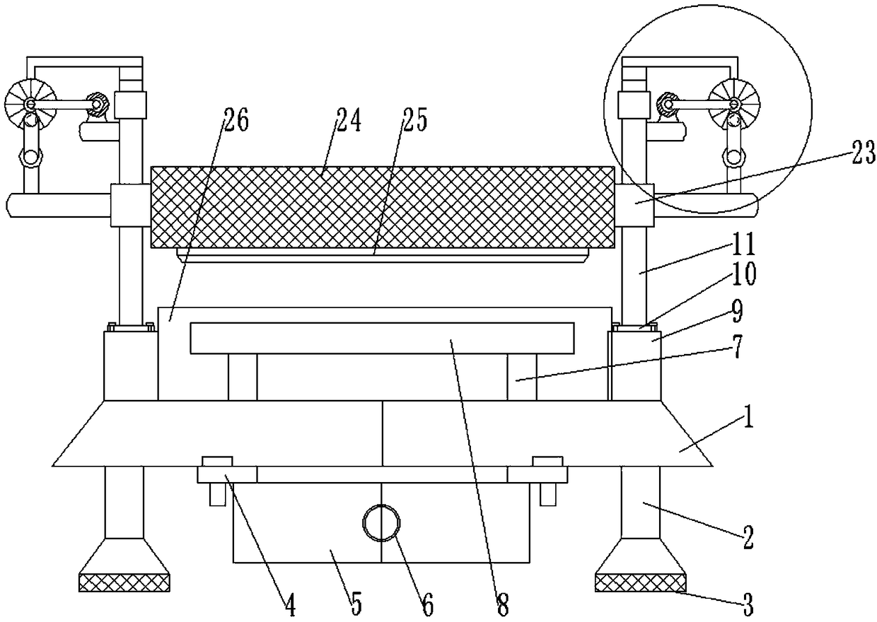 Efficient cutting device which has good safety performance and is used for buildings