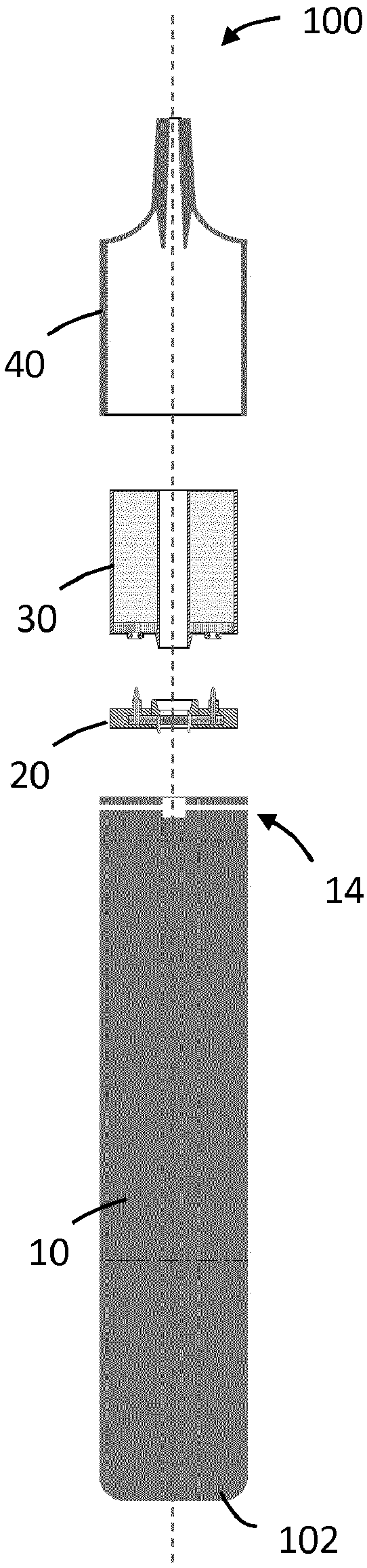 Aerosol generating system with separate capsule and vaporizing unit