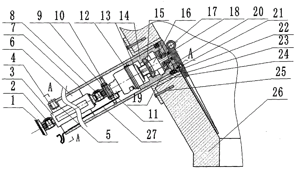 Rotary direct-driving arch breaking device