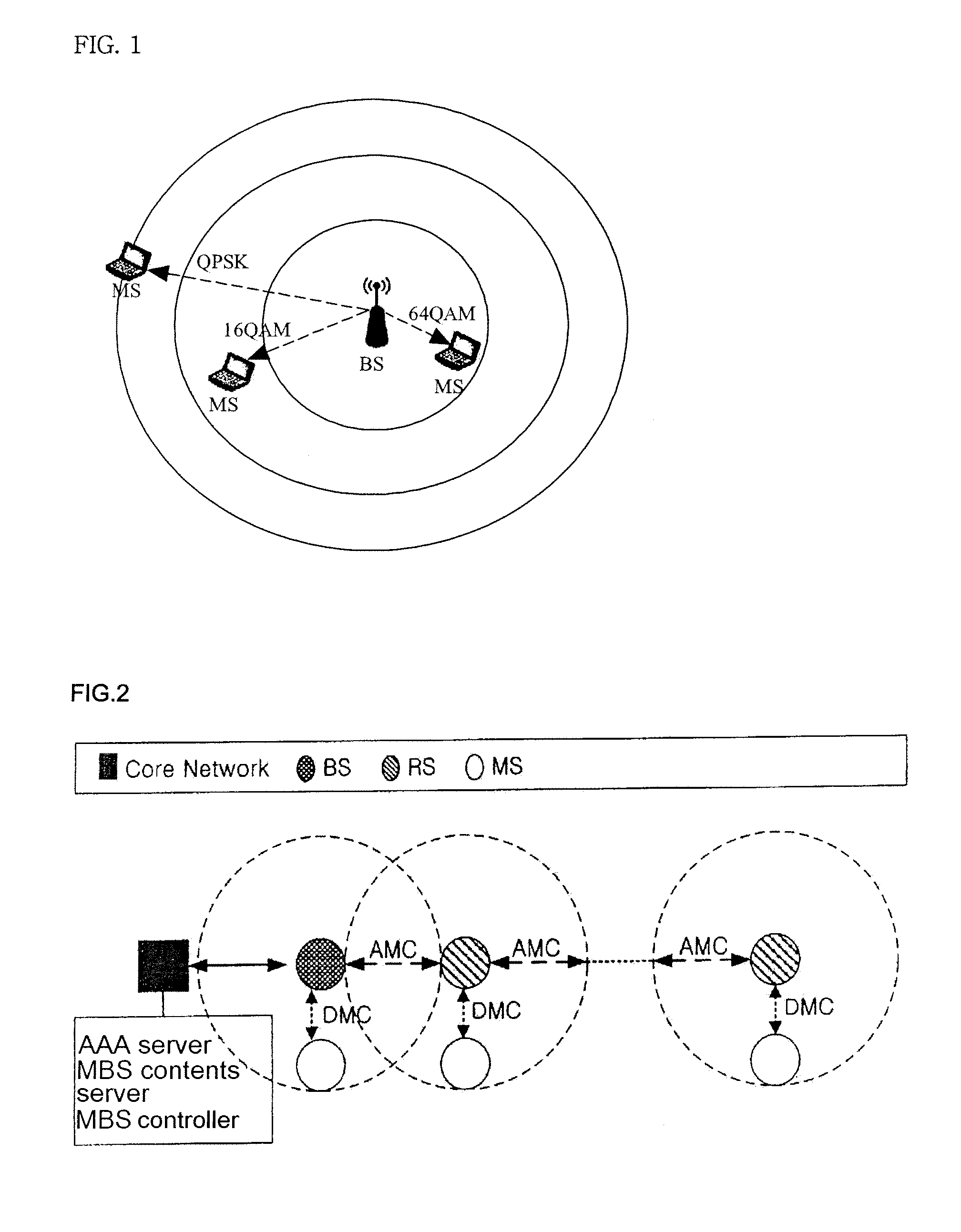 Method and system for mbs over mmr network using dynamic modification of mcs level