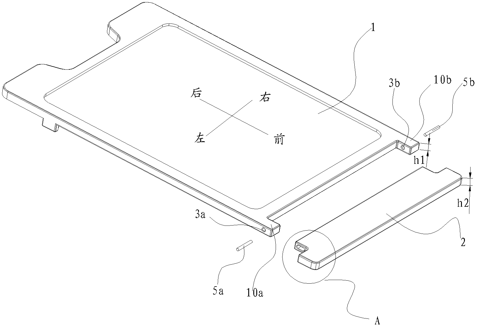 Refrigerator and shelf component used for same