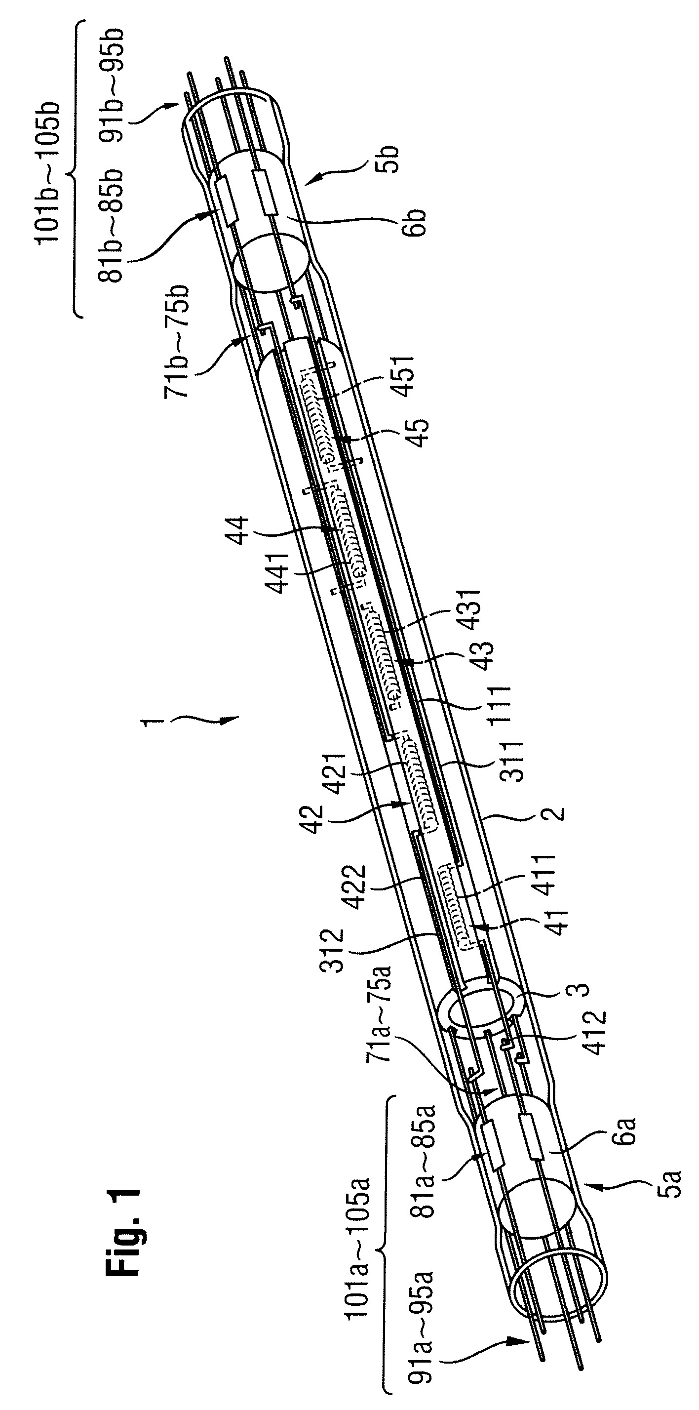 Filament lamp and light-irradiation-type heat treatment device