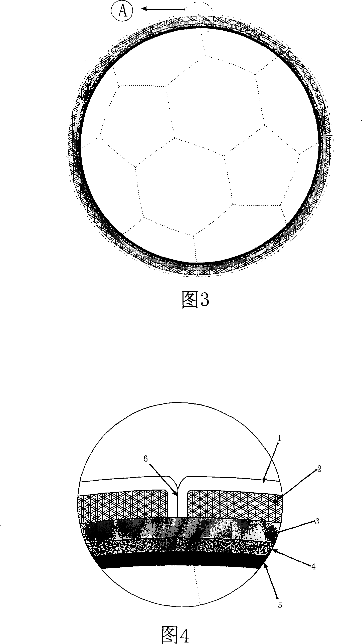 Tackiness football and production method thereof