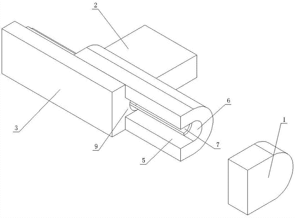 Die capable of continuously punching long screws