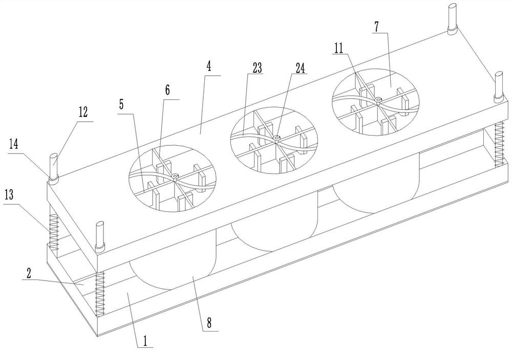 Integrated prefabricated part module and mold device and use method