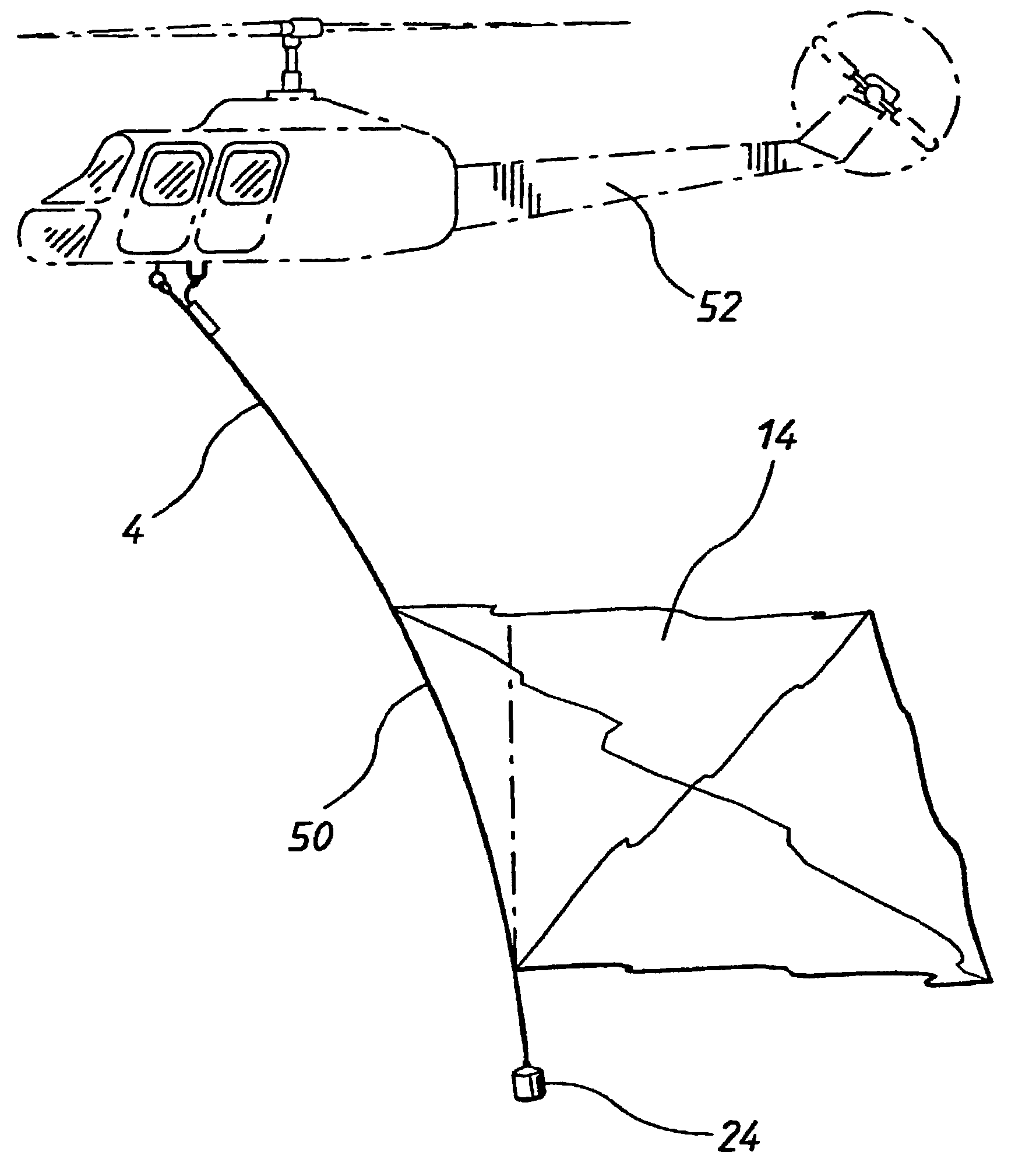 Emergency drop system for an aircraft advertising display