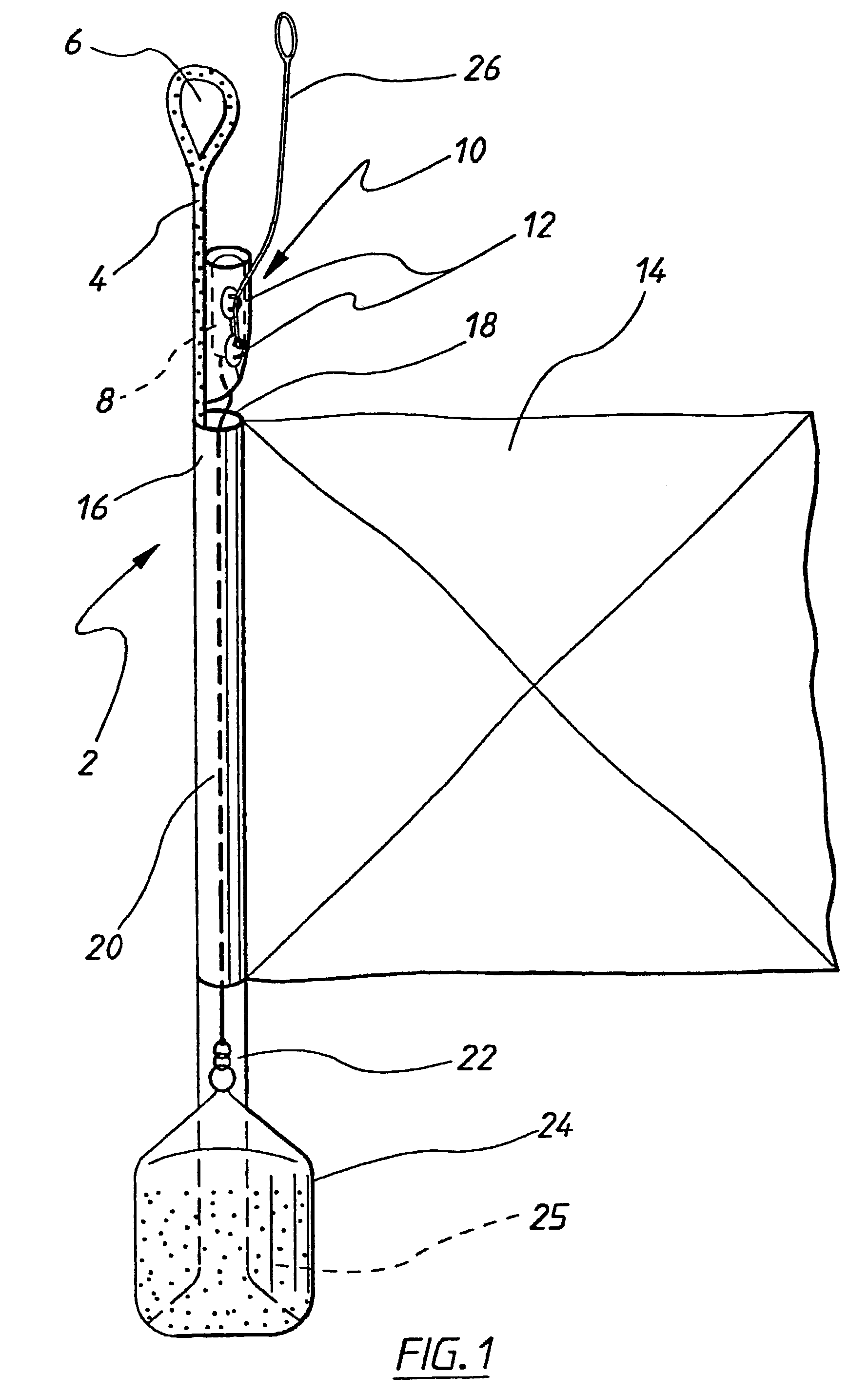 Emergency drop system for an aircraft advertising display