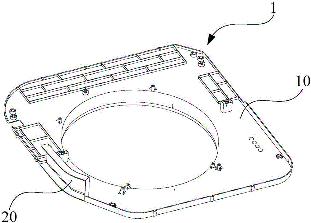 Air guide ring structure, air conditioner indoor unit and cooking device