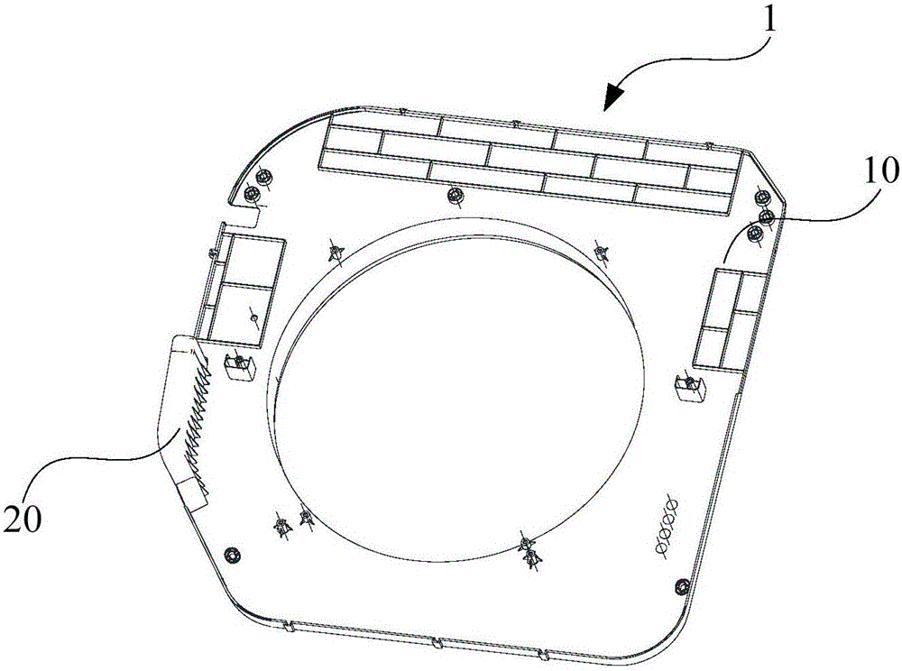 Air guide ring structure, air conditioner indoor unit and cooking device