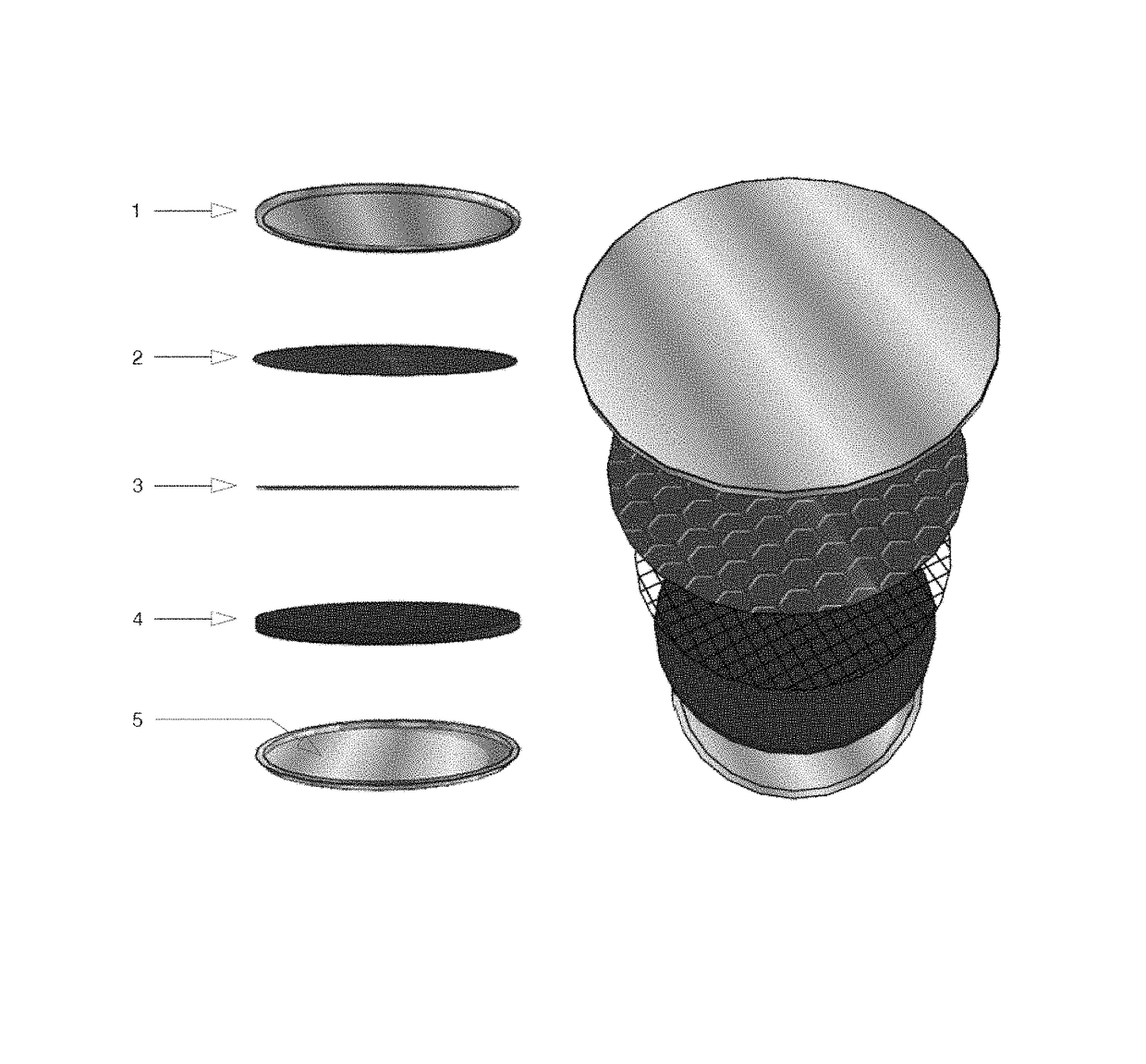 Electrochemical cell aluminum-manganese