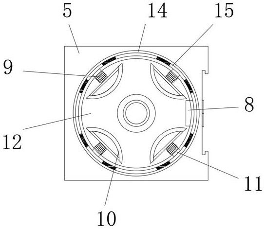 Built-in wifi antenna storage structure and using method thereof