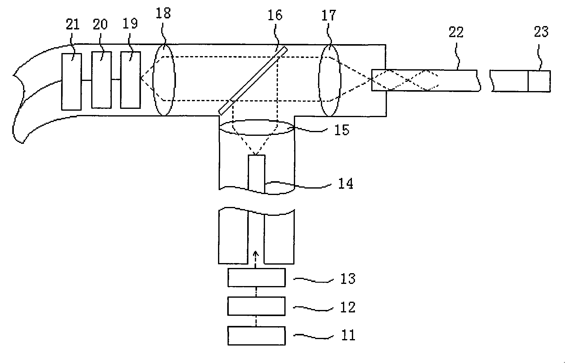 Single-optical fiber multiphoton fluorescence scanning endoscope