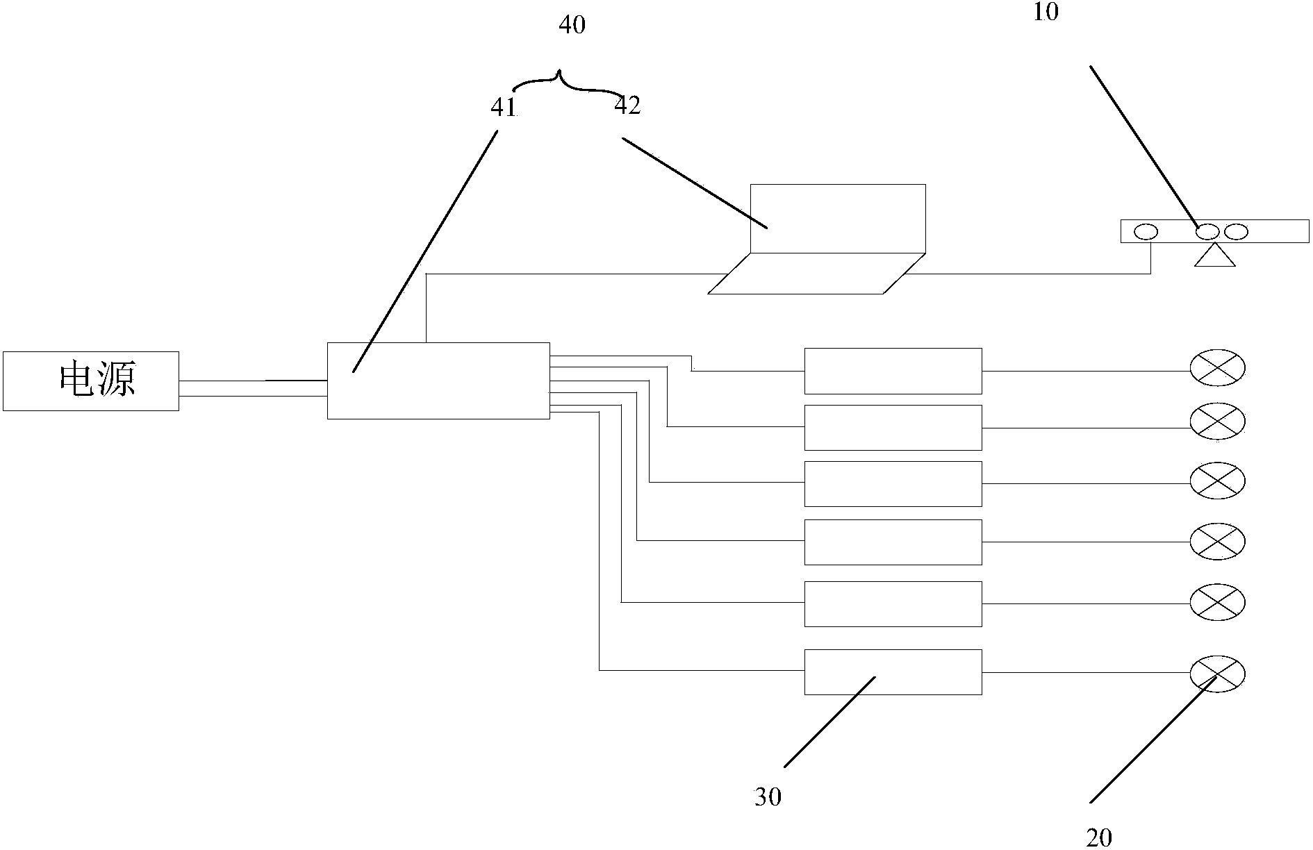 Demand-oriented illumination energy conservation control system based on body recognition