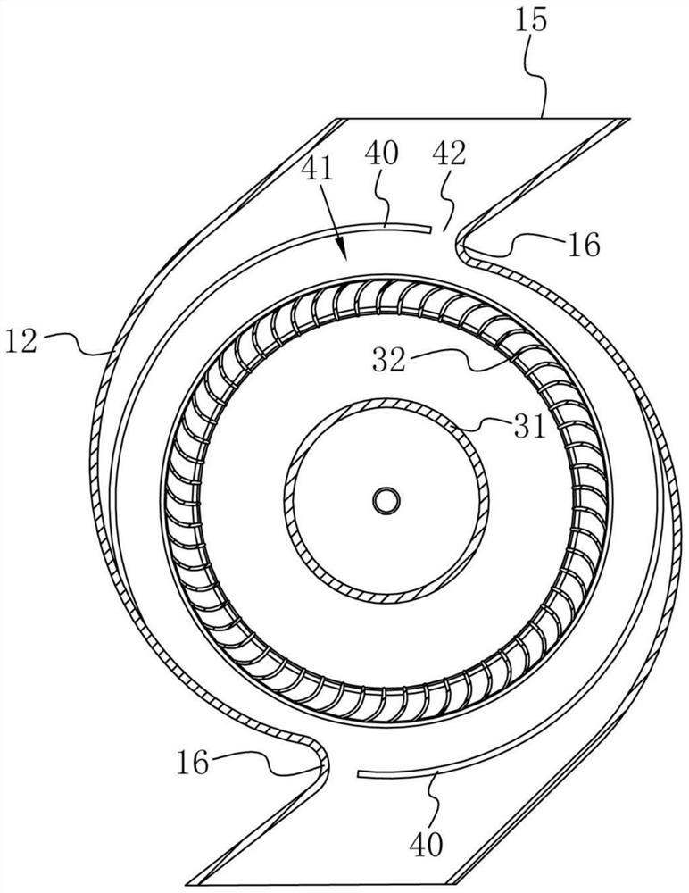 Compact centrifugal fan