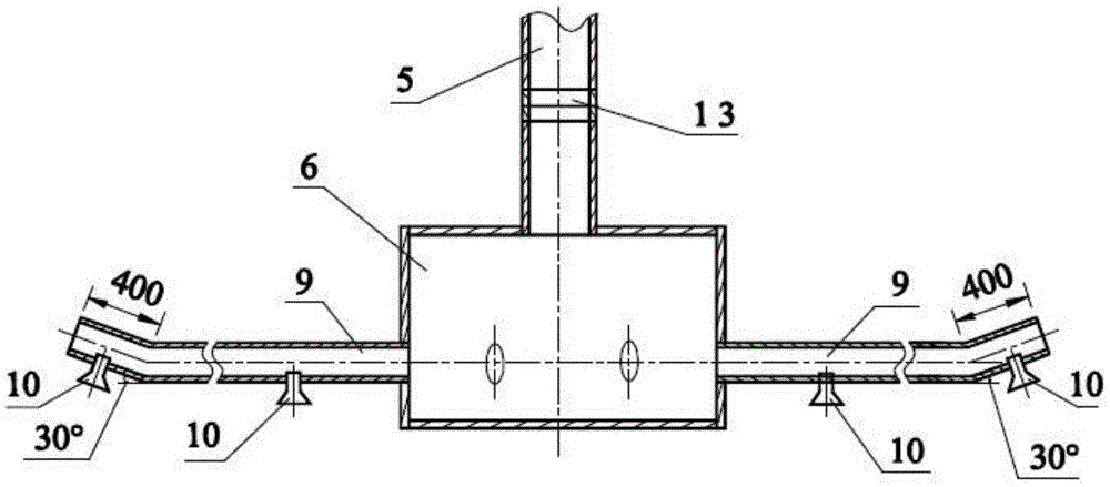 Radial ultra-fine water mist fire-extinguishing system for oil storage tank