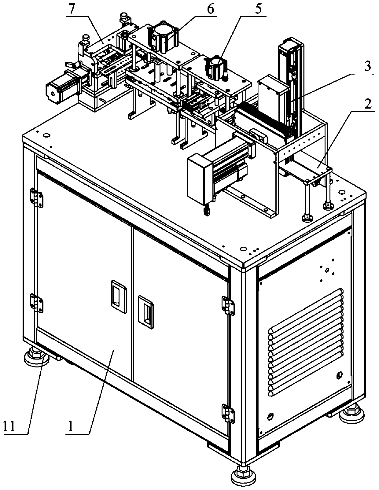 Equipment for automatically perforating and cutting micro core rods