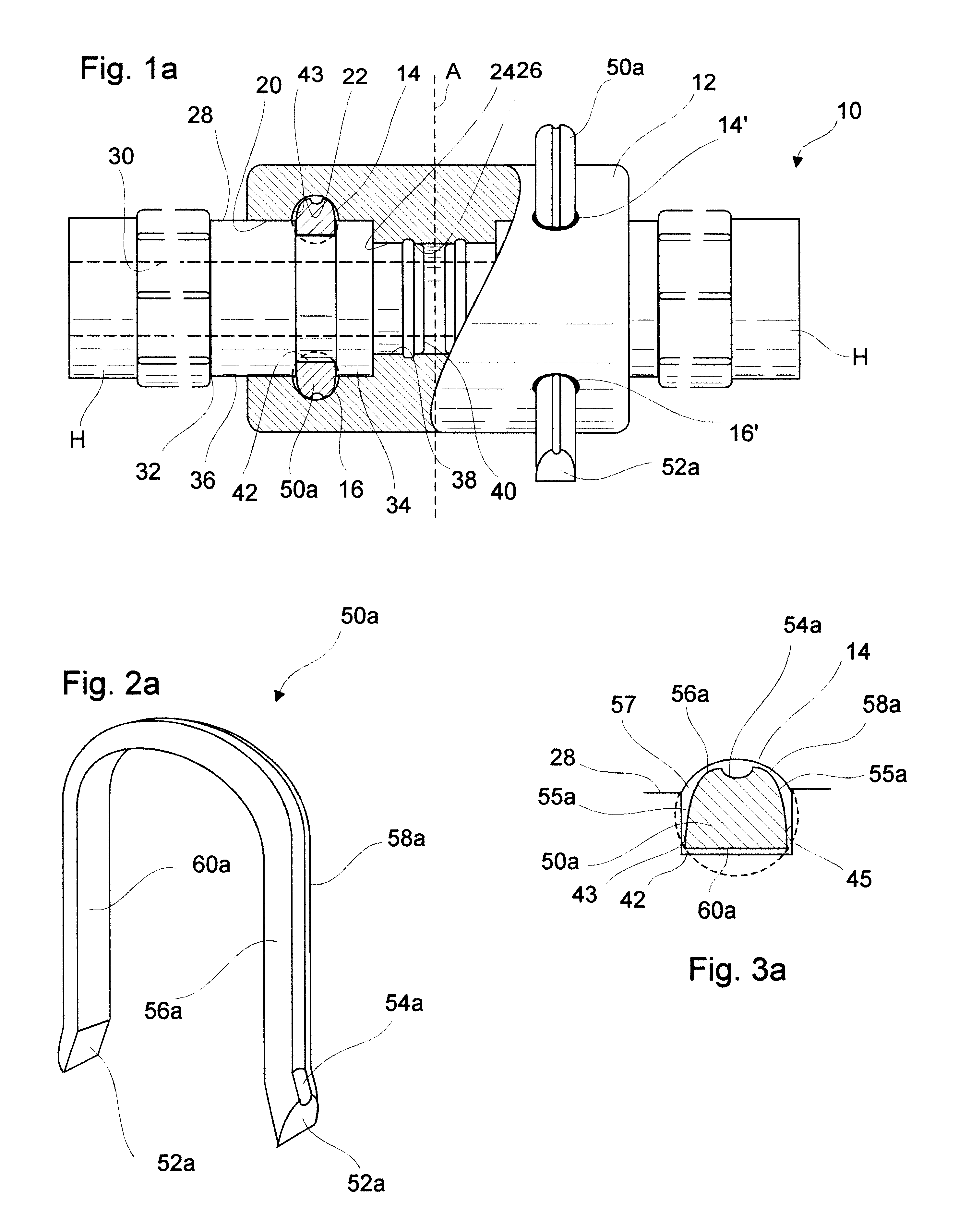 Detachable hose coupling having improved interlocking staple