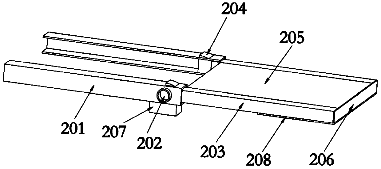 A multi-material molding device with a powder control baffle and its 3D printing method