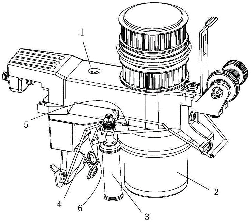 A detachable assembly mechanism for a yarn splitting device