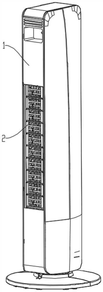 Shell assembly of cooling-heating fan and cooling-heating fan