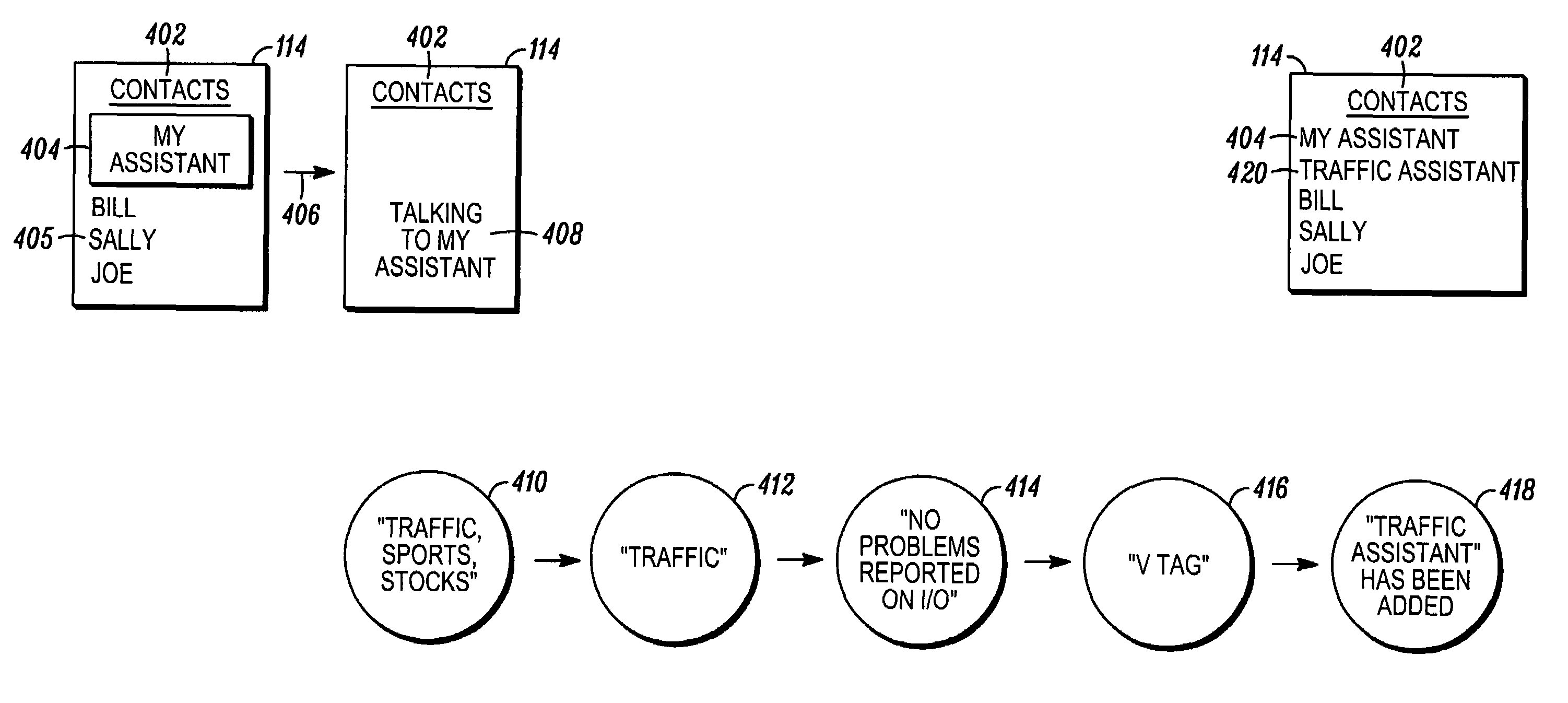 Voice tagging of automated menu location