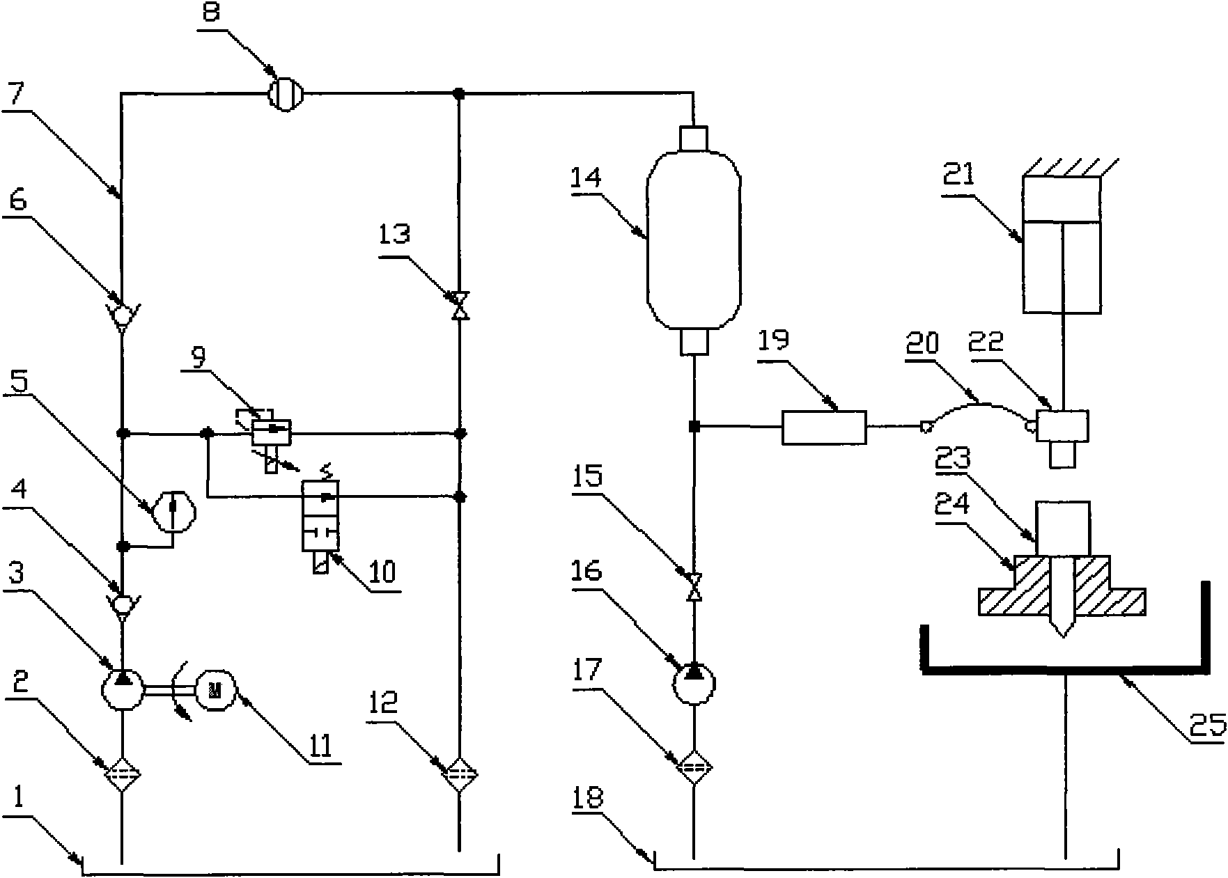 Equipment for processing abrasive slurry water-jet microporous nozzle internal runner and method for detecting and controlling real-time flux