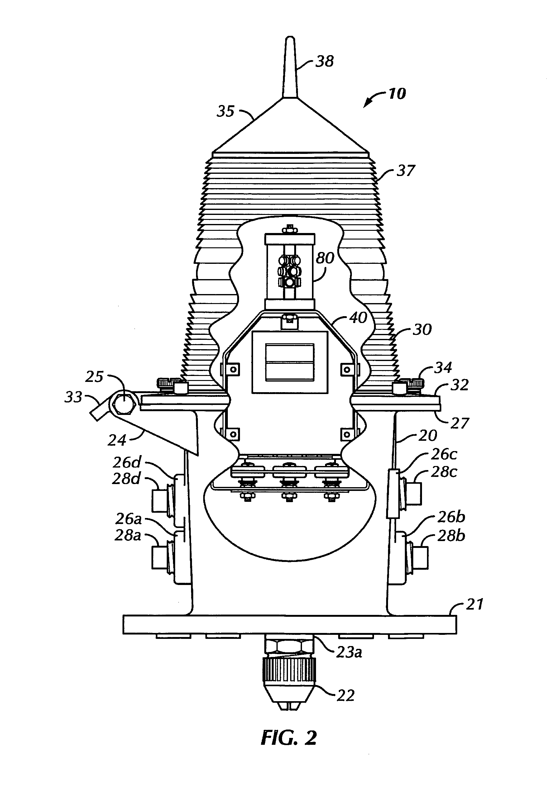 Variation of power levels within an LED array