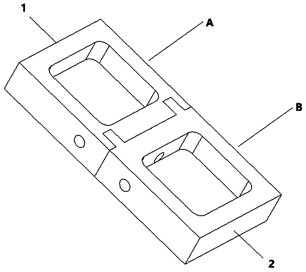 Improved composite material matrix/fiber interface shearing performance test device and test method thereof