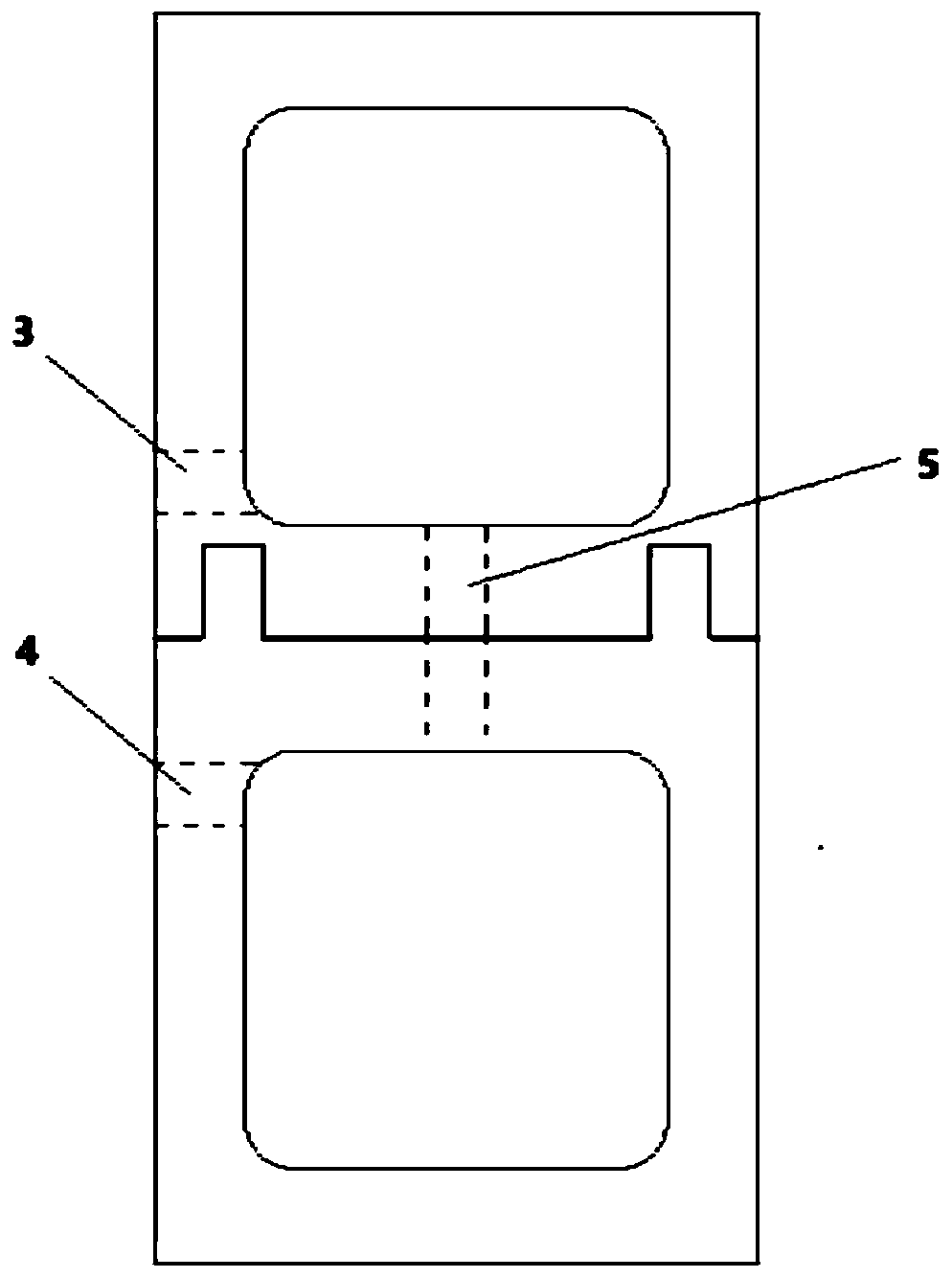 Improved composite material matrix/fiber interface shearing performance test device and test method thereof