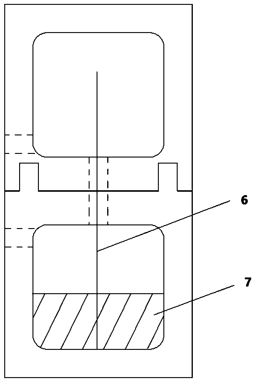 Improved composite material matrix/fiber interface shearing performance test device and test method thereof