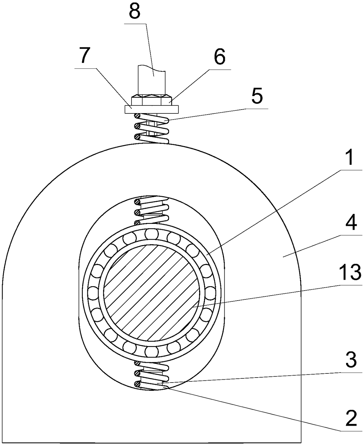 Vibration and noise reduction dynamic shock absorber for rail vehicle wheel set