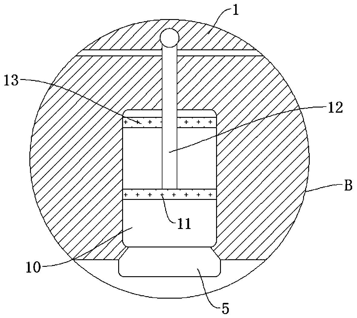 Anti-toppling household garbage can