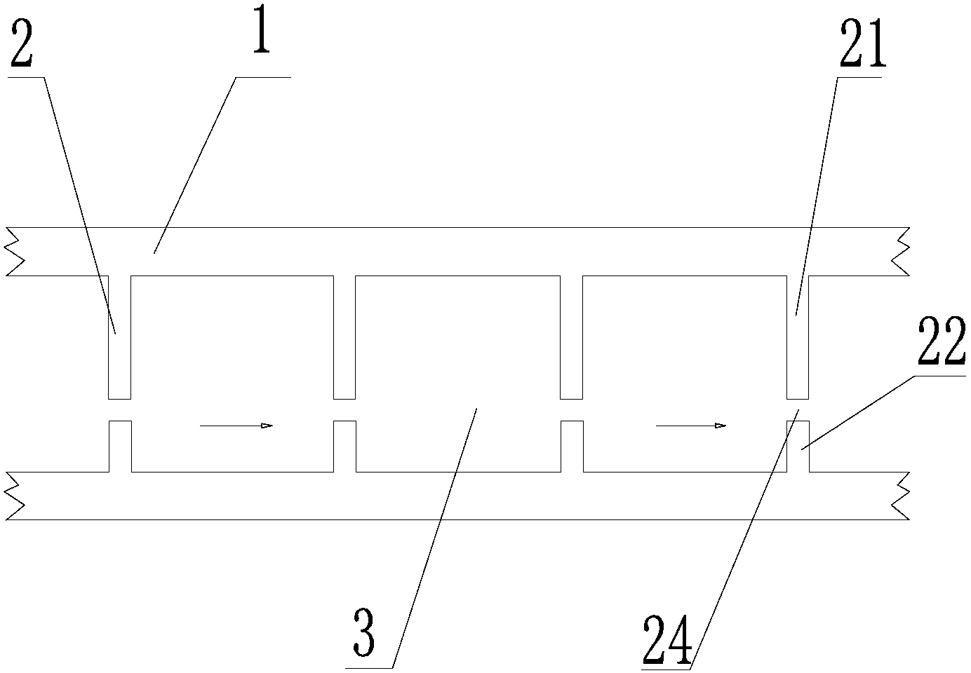 Vertical seam fishway structure