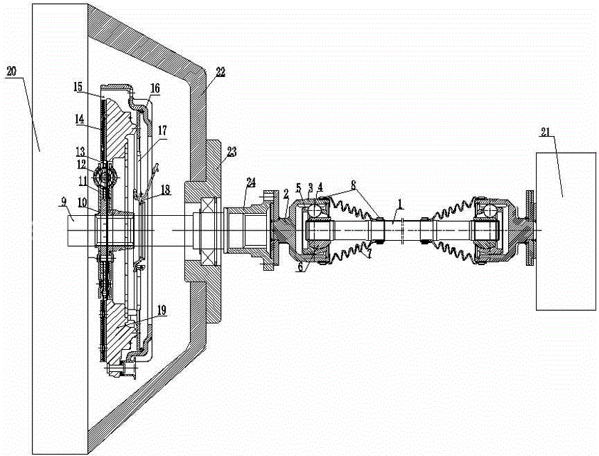 Connected system of mining vehicle engine and gearbox